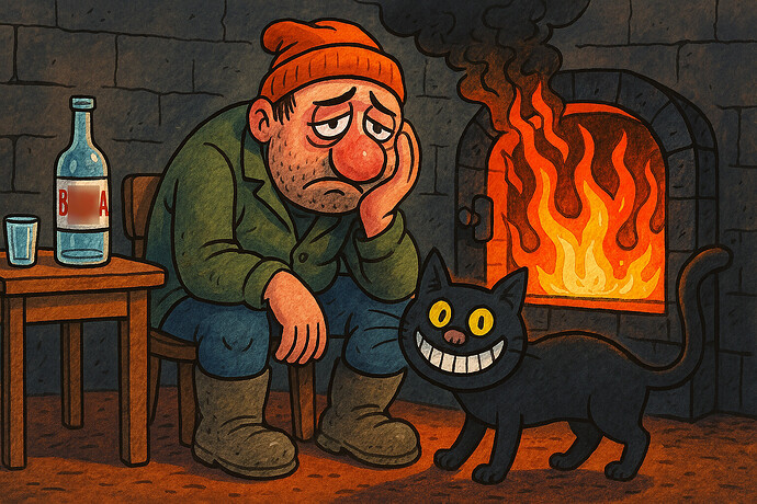 Мастерство ловить мышей, Кочегар Василий и Кот (цензура)