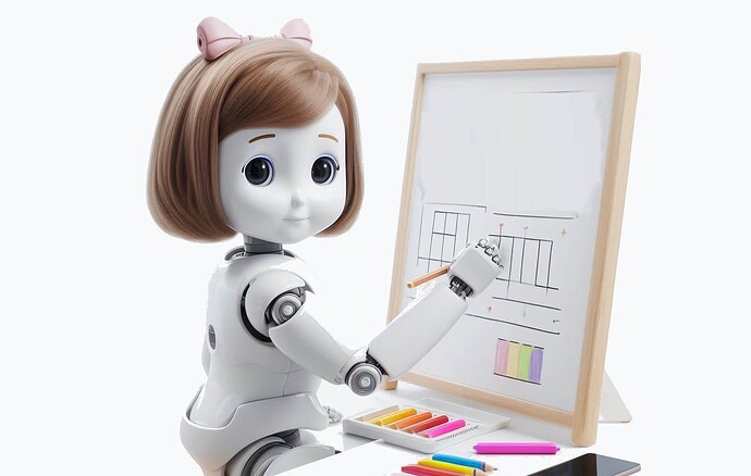 Девочка Bing+AI рисует таблицы